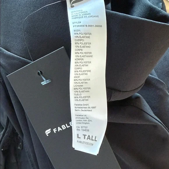 Fabletics Downtown Wide Leg Pants L Tall! - Picture 4 of 4